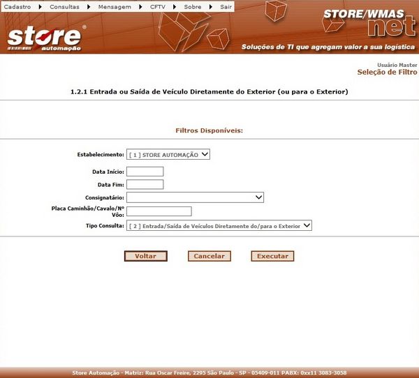 1.2.1 ENTRADA OU SAÍDA DE VEÍCULO DIRETAMENTE DO EXTERIOR (OU PARA O EXTERIOR)